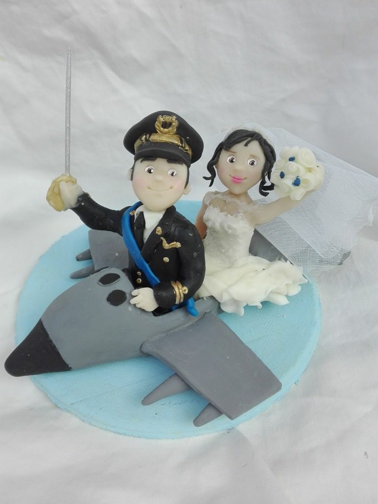 Cake Topper Personalizzati Matrimonio Sposini per Torte Nuziali Sposi  Personalizzabili per Matrimonio Divise Lavoro 