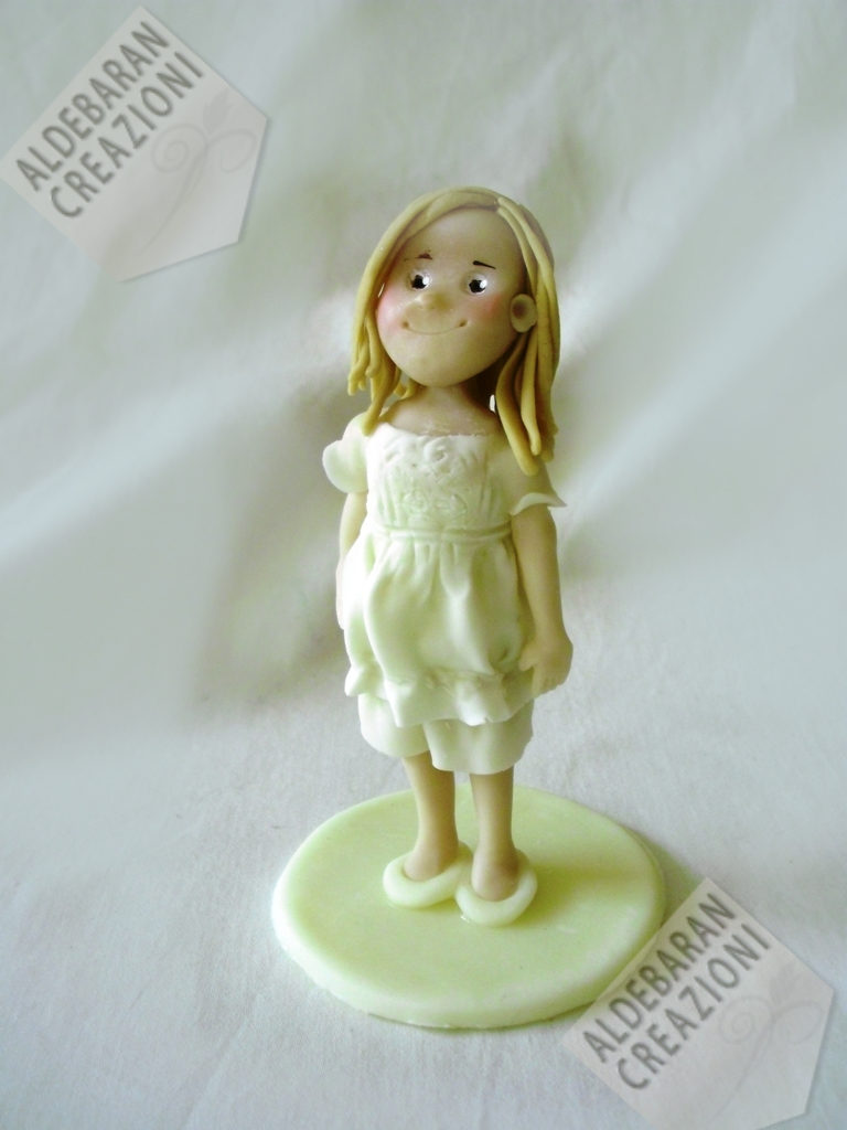 caketopper bambina comunione