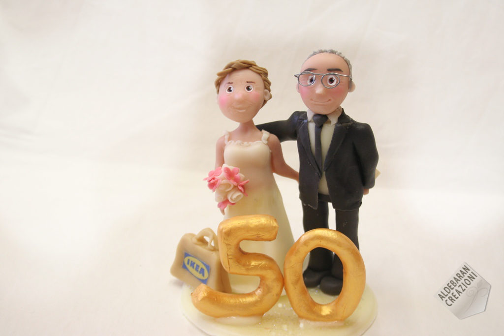 Cake topper sposi anniversario