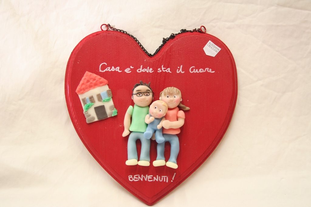 cuore personalizzato da appendere