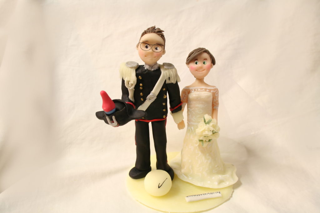 cake topper sposi carabiniere