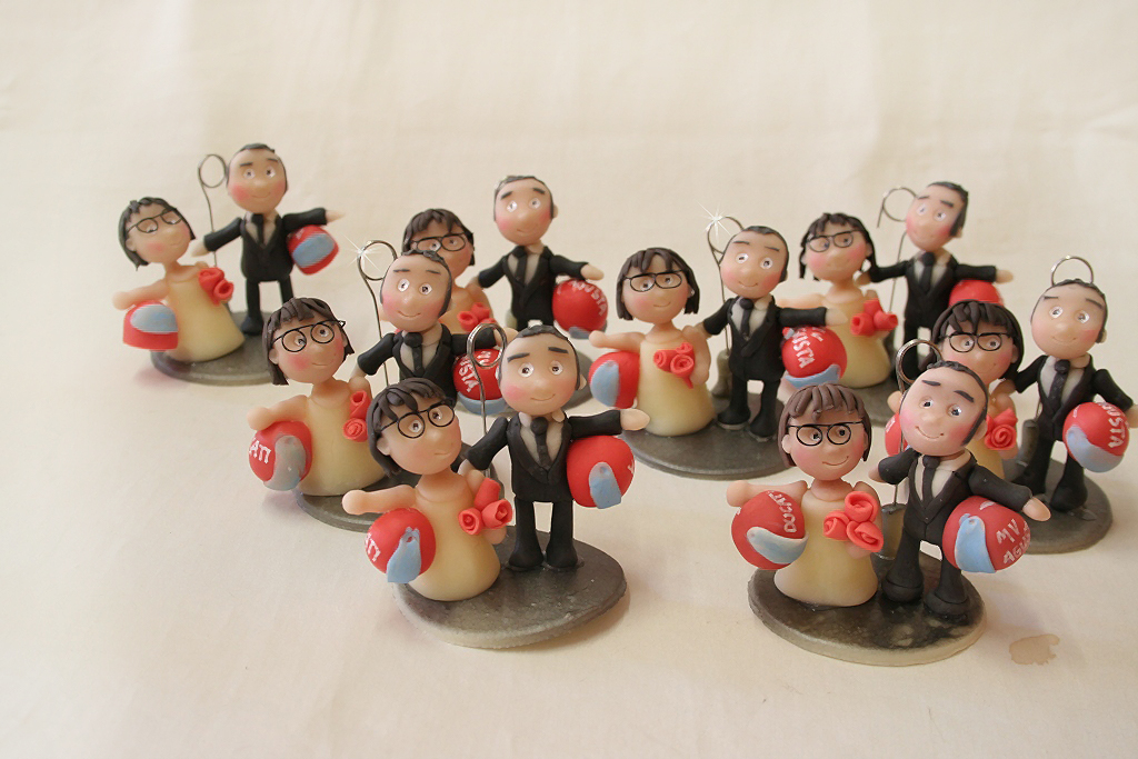 BOMBONIERE MATRIMONIO # di BARBARA VENTURA 10 sposini portafoto con caschi 1