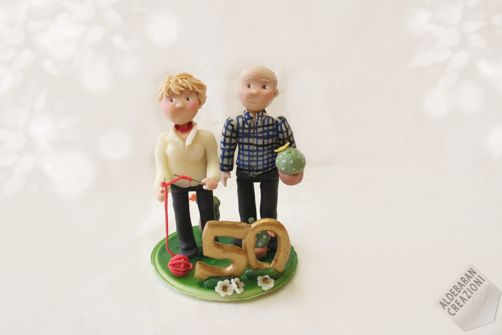 wedding cake topper 50 anniversary mariage