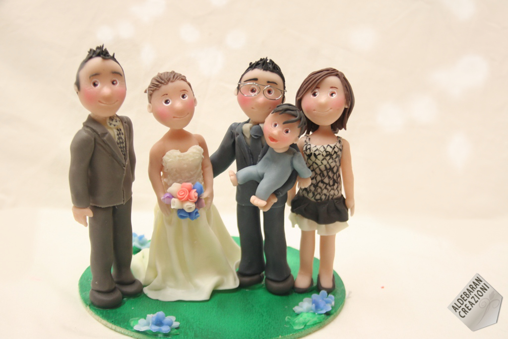 cake topper con testimoni