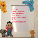 Bomboniere Battesimo Cornice con Bebé