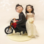 Cake Topper Matrimonio in Moto