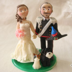 Cake Topper Sposo in Uniforme