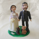 Cake Topper Matrimonio con Cani e Gatti